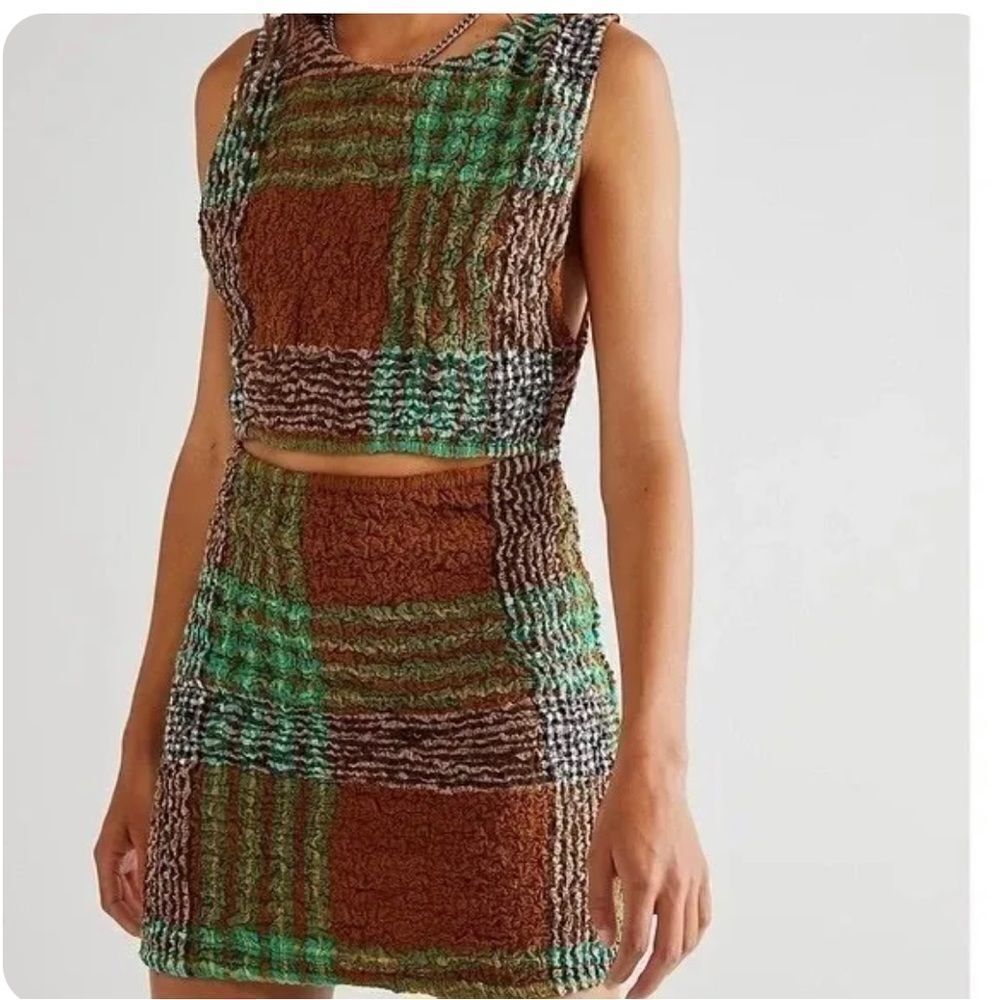 New Free People Scarlett Smocked Mini Dress Stretch Fitted
Slim size XS